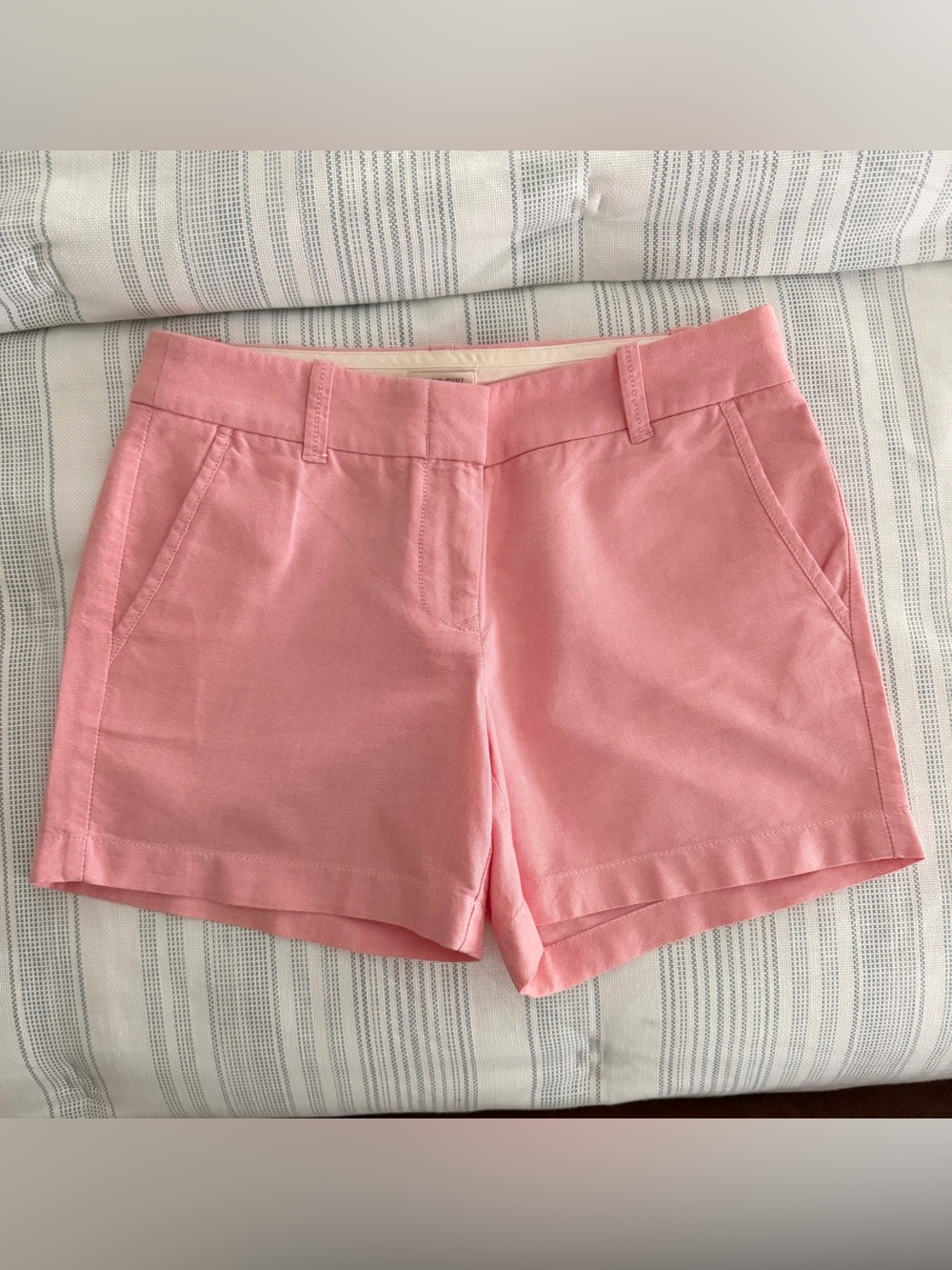J. Crew Pink Cotton Blend Bermuda Shorts